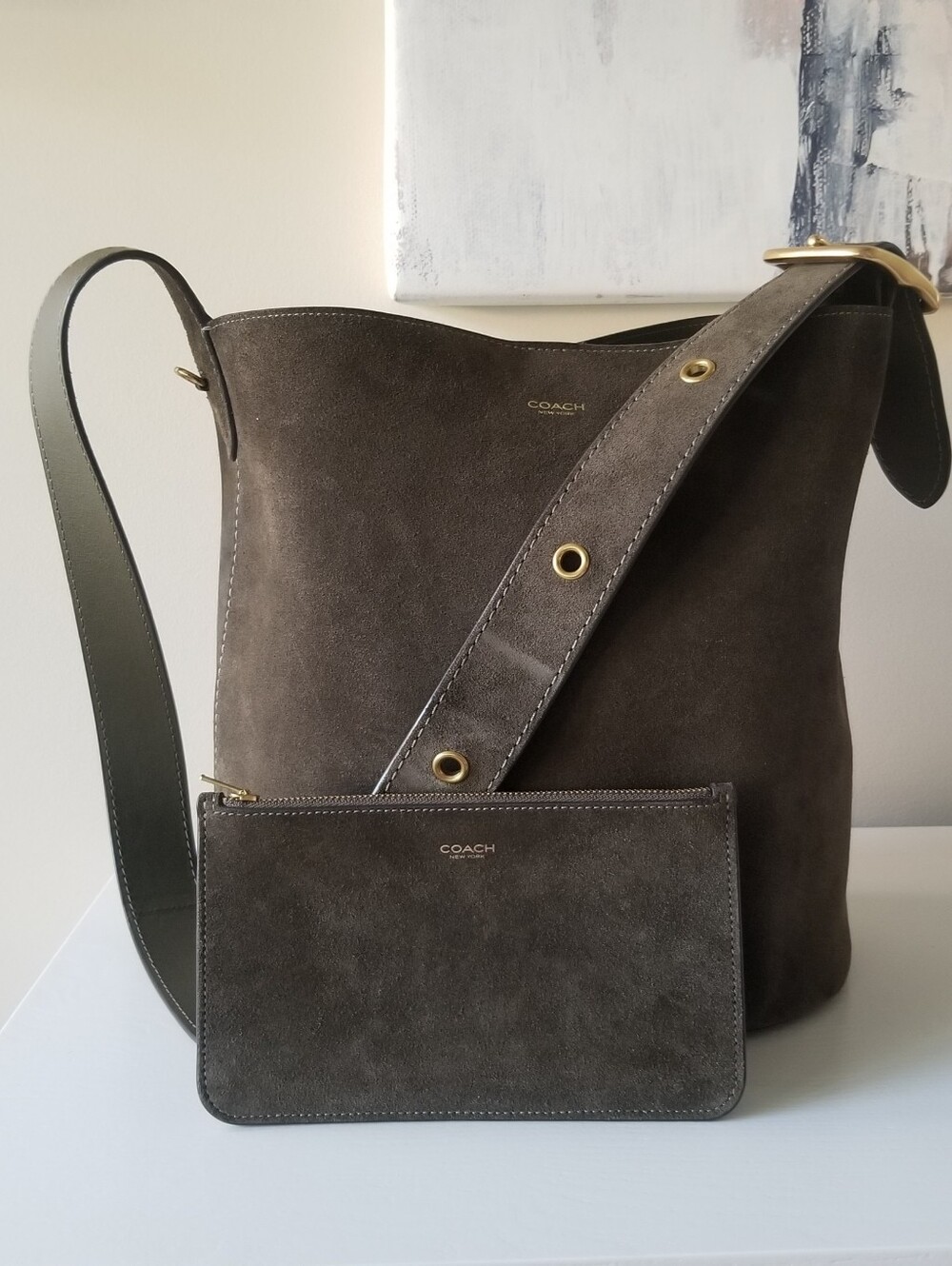Coach Bleeker Bucket Bag Crossbody & Pouch